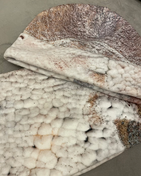 Fluffy Beanie and scarf set