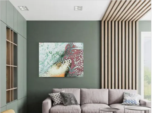 Printed Abstract Painting