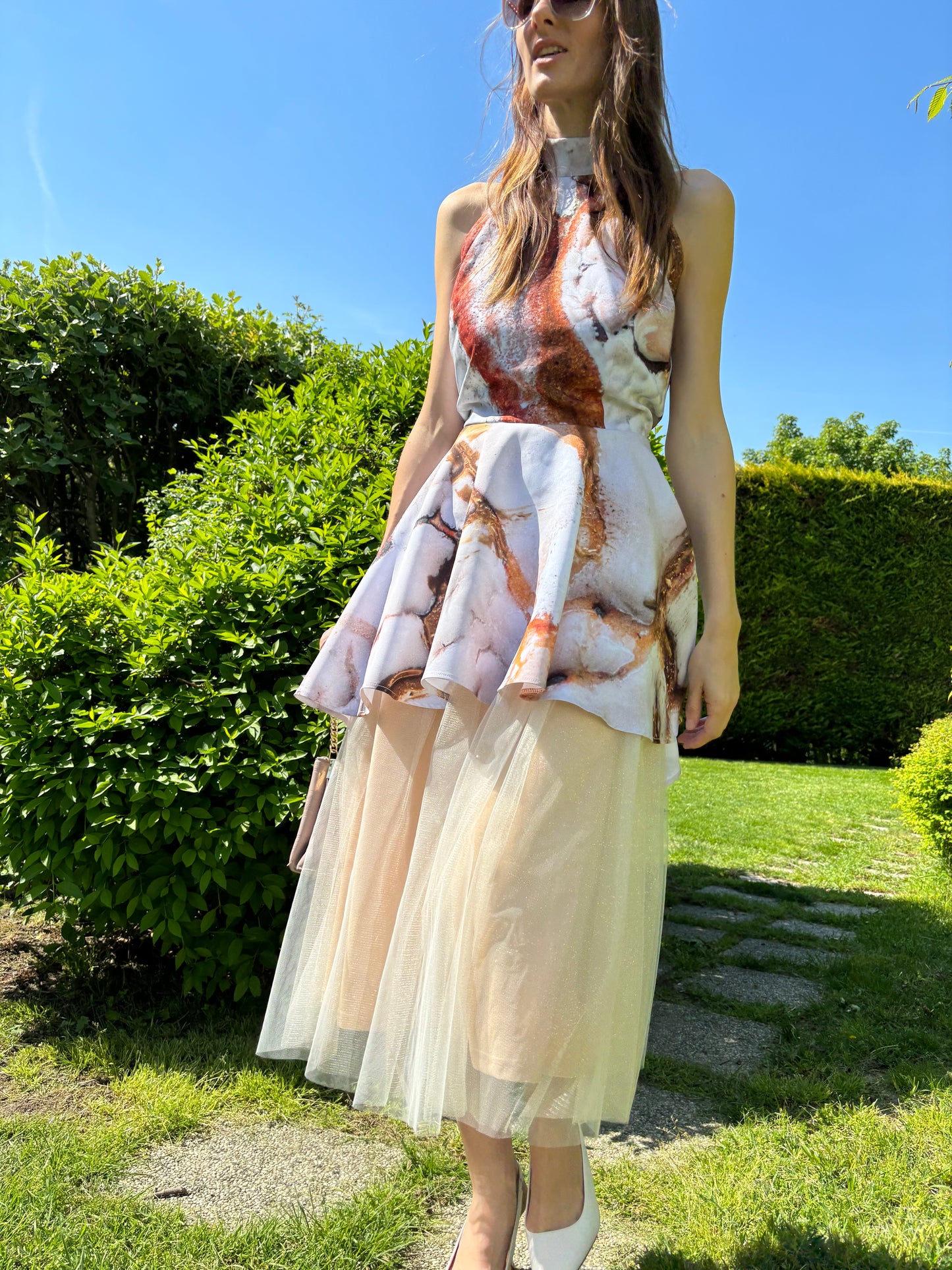 Glitter midi skirt - Alice