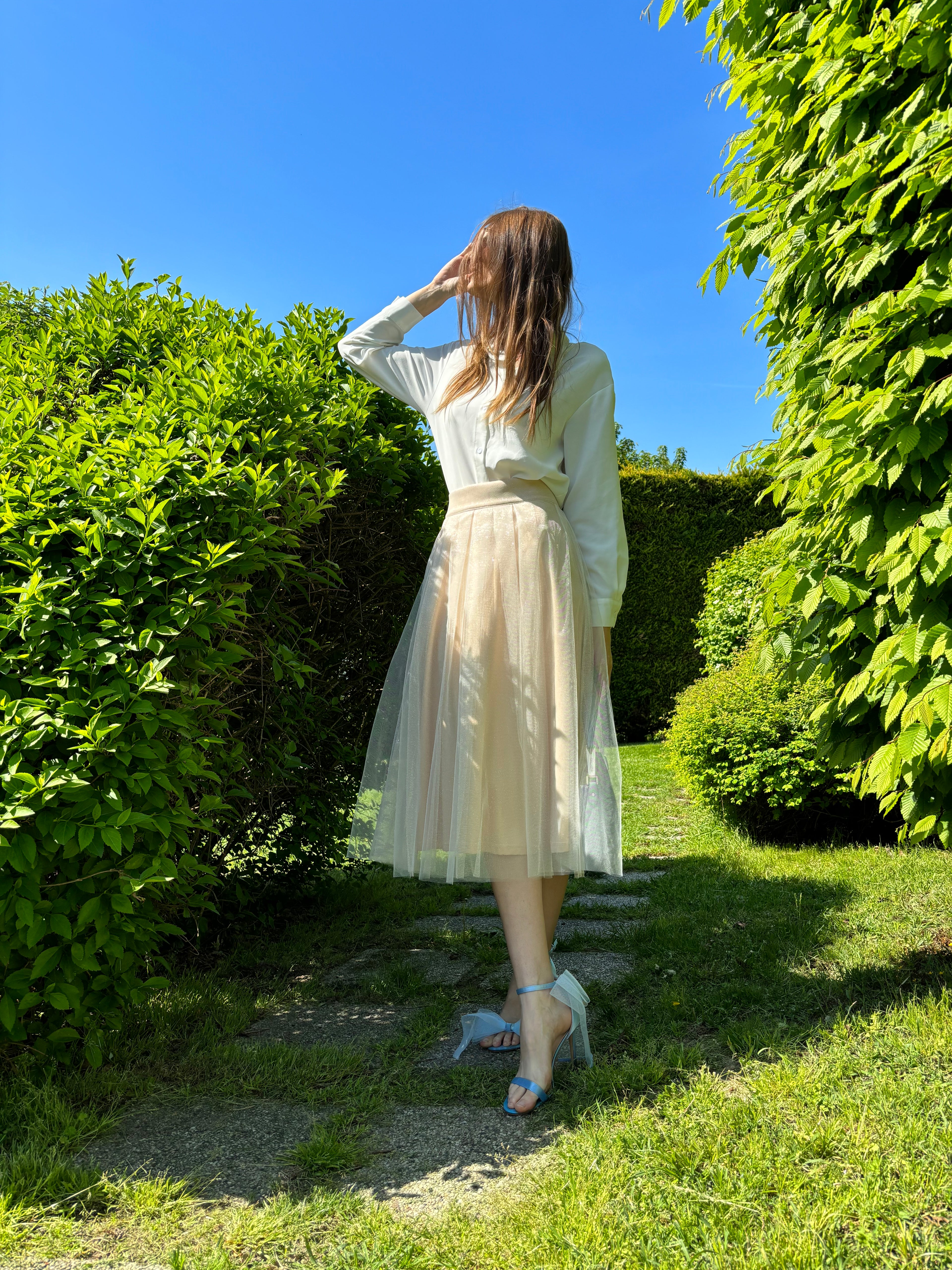 Glitter midi skirt - Alice