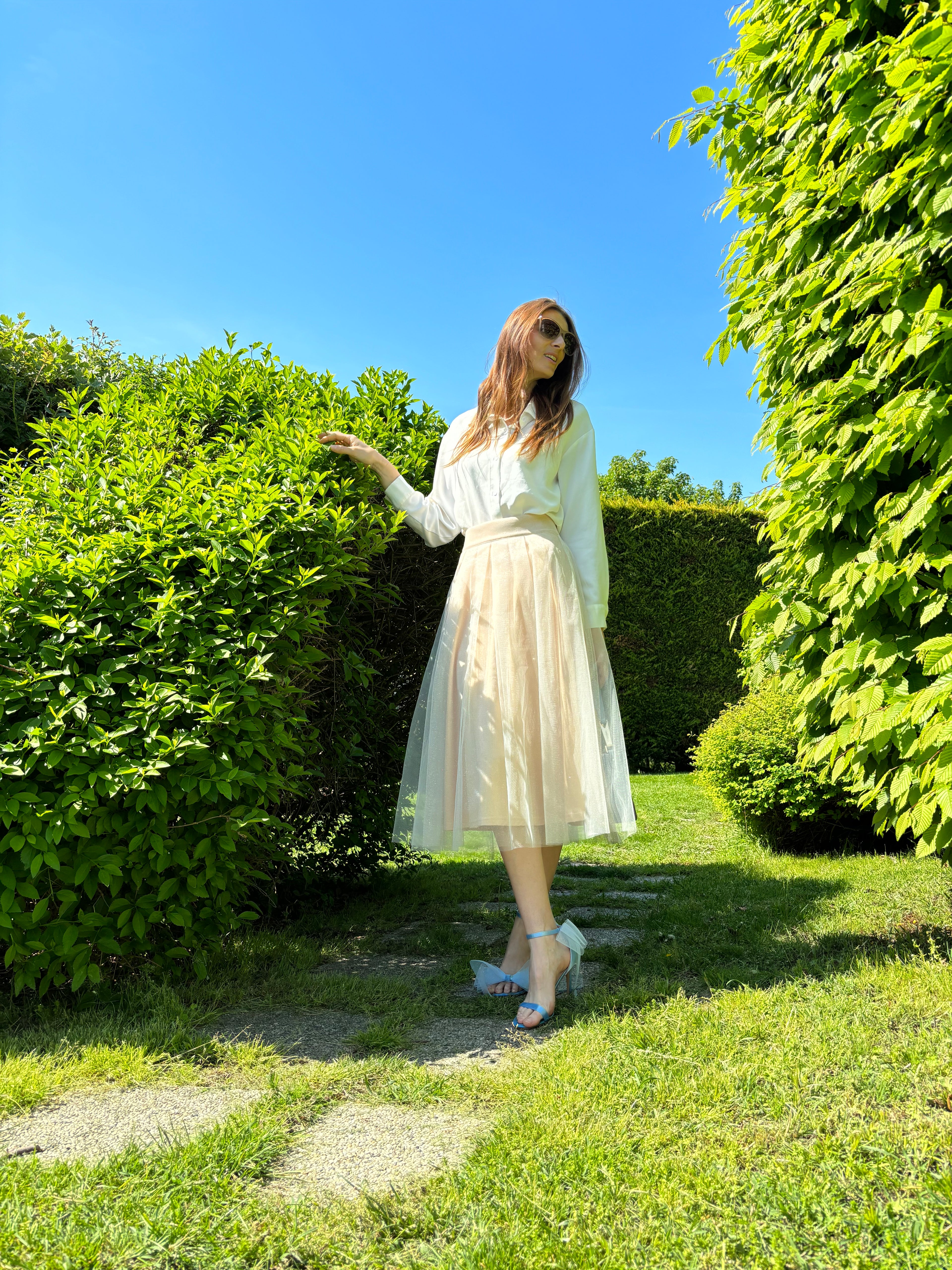 Glitter midi skirt - Alice