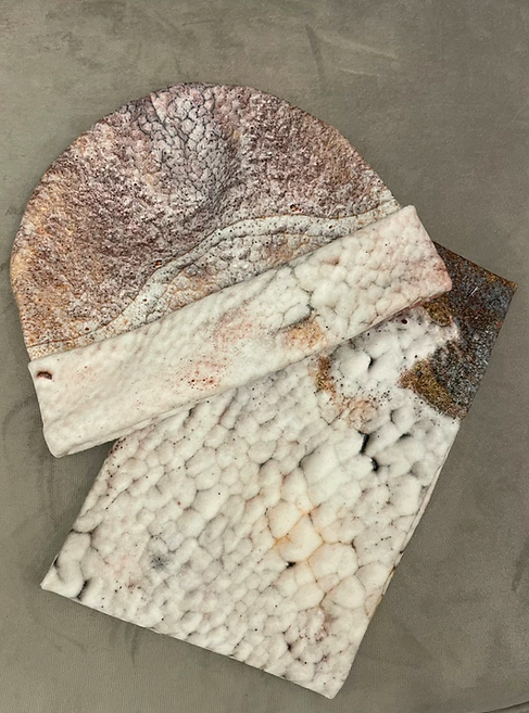 Fluffy Beanie and scarf set