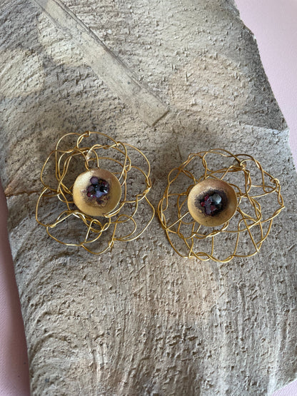 Goldenrose earring