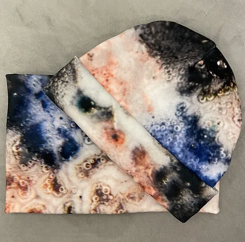 Fluffy Beanie and scarf set